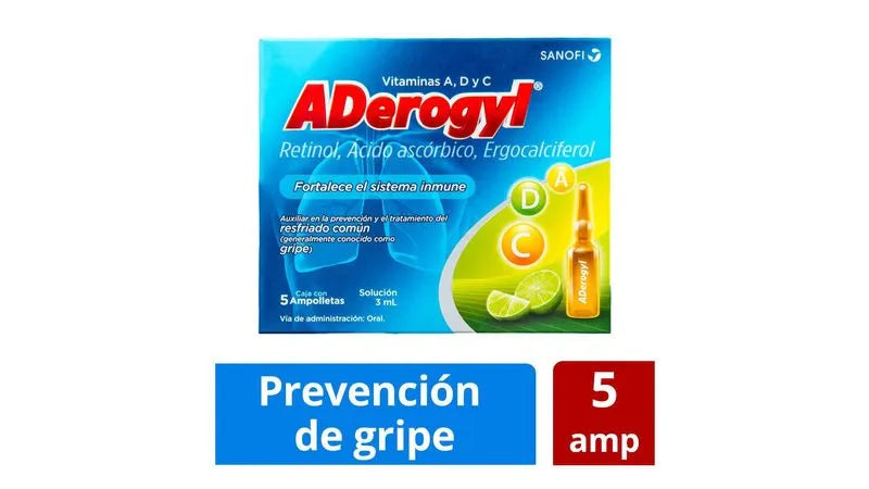 Aderogyl Solucion con 5 Amp