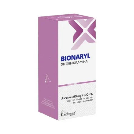 Bionaryl Difenidramina Jarabe 250mg