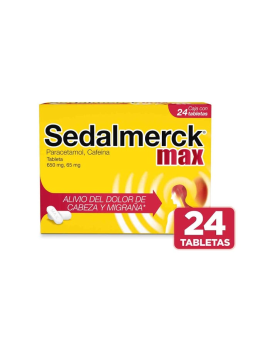 Sedalmerck Max 650 Mg/65 Mg Caja con 24 Tabletas