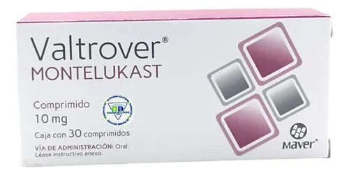 Valtrover oMntelukast 10 Mg C/30 Comprimidos