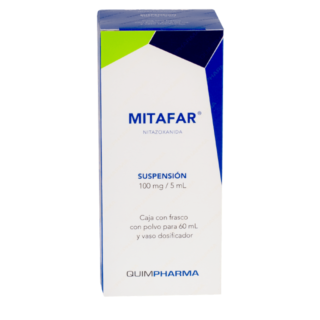 Mitafar Nitazoxadina 100 Mg/5 30ml Syrup